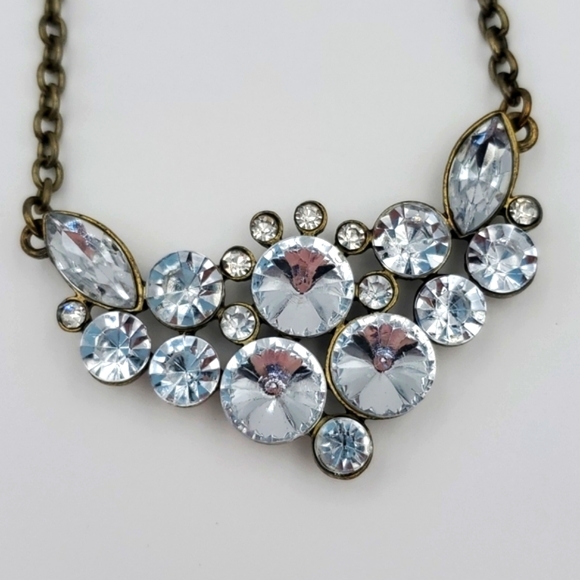 J. Crew Clear Rhinestone Necklace - Picture 2 of 8